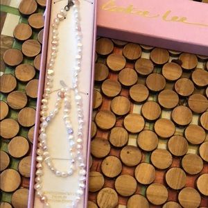 Cookie Lee Pearl Necklace and Bracelet